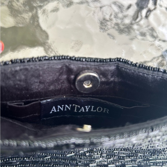 Ann Taylor- Black beaded purse/crossbody. - Picture 2 of 4
